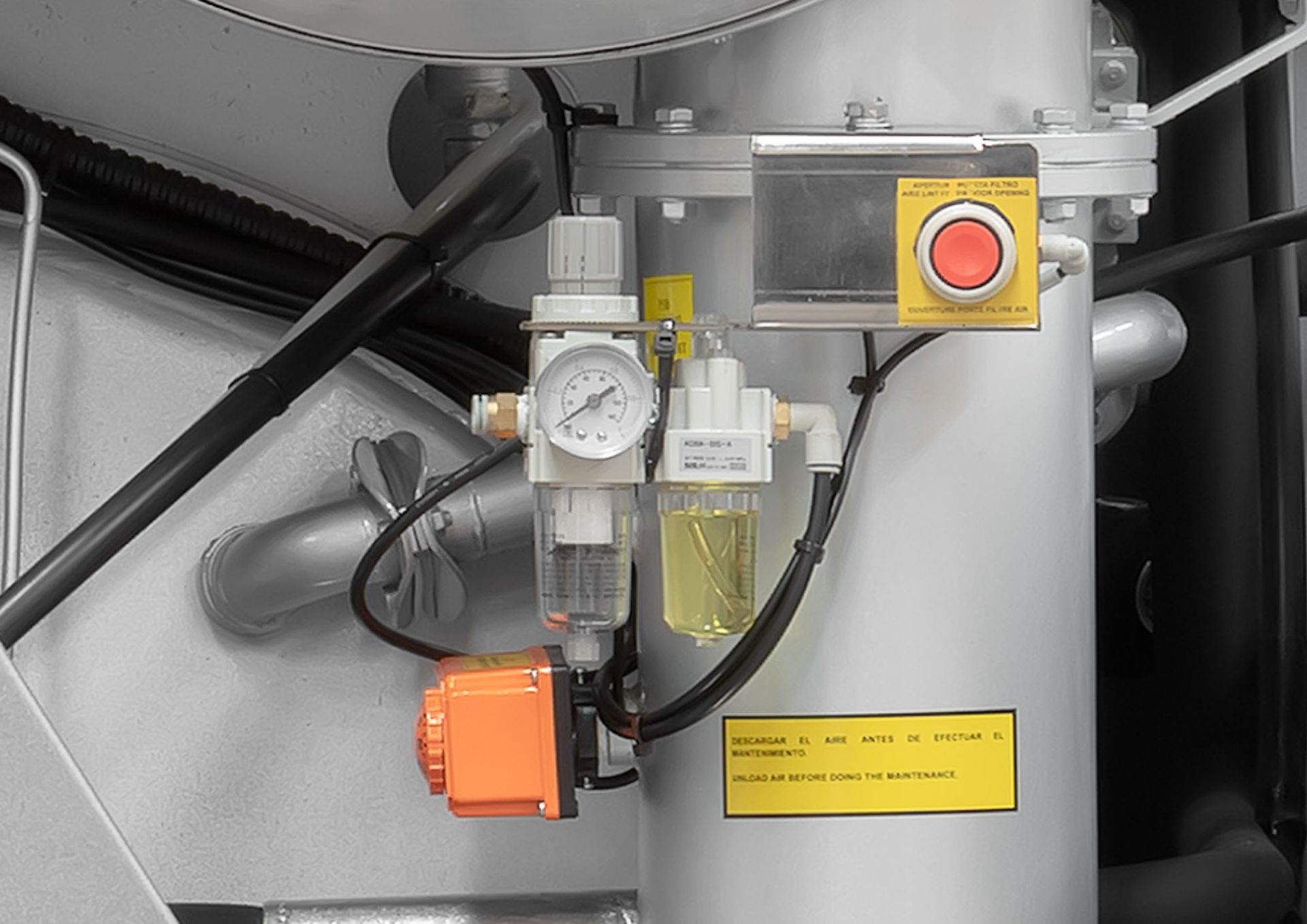 Condensation air comprimé UNISEC vannes pneumatiques machine pressing